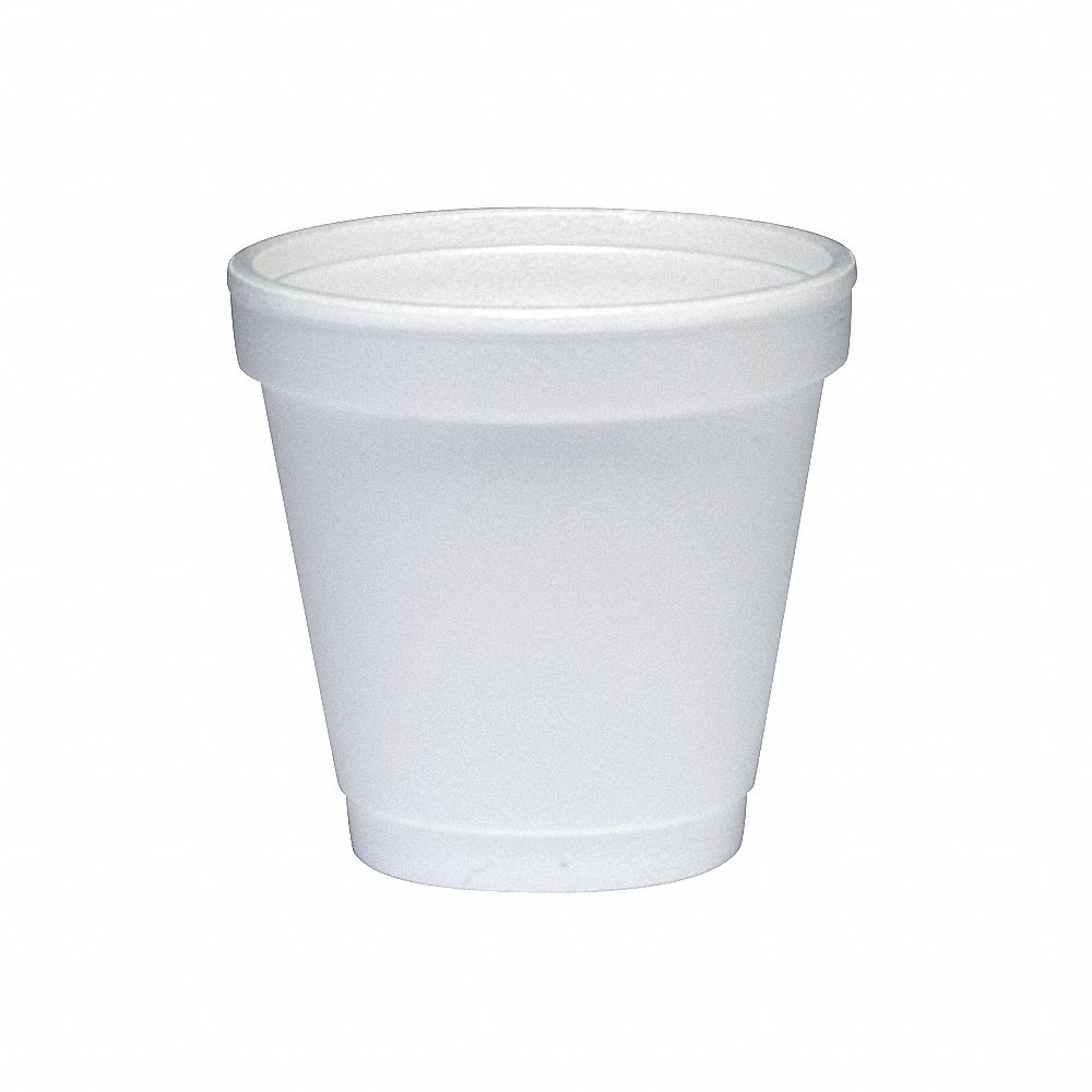 Disposable Hot cup 4 oz. White, Foam, Pk1000