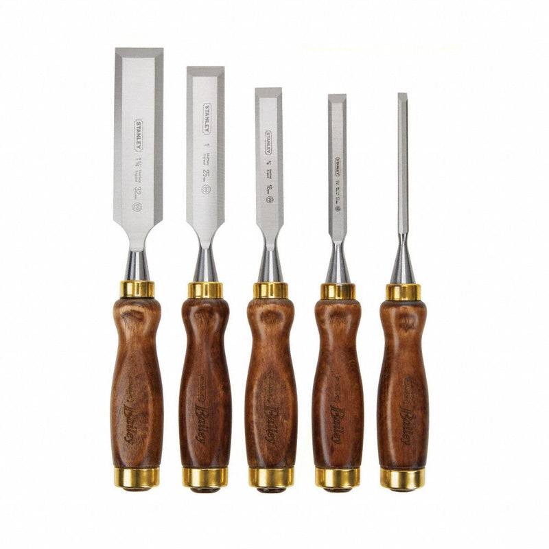 Bailey, Chisel Set, 1/4 to 1-1/4 In, 5 Pc