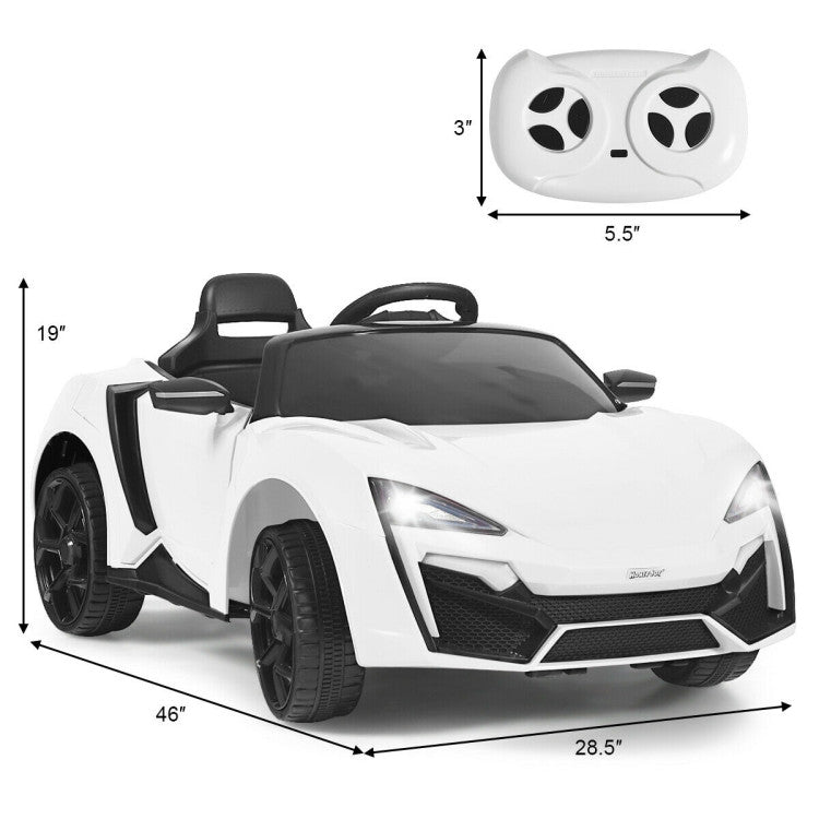 Costway 12V 2.4G RC Electric Vehicle with Lights