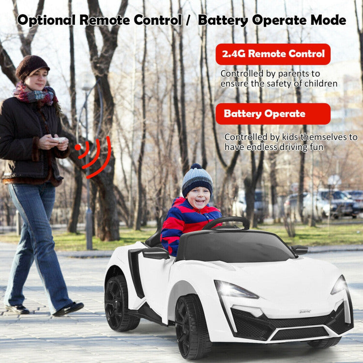 Costway 12V 2.4G RC Electric Vehicle with Lights