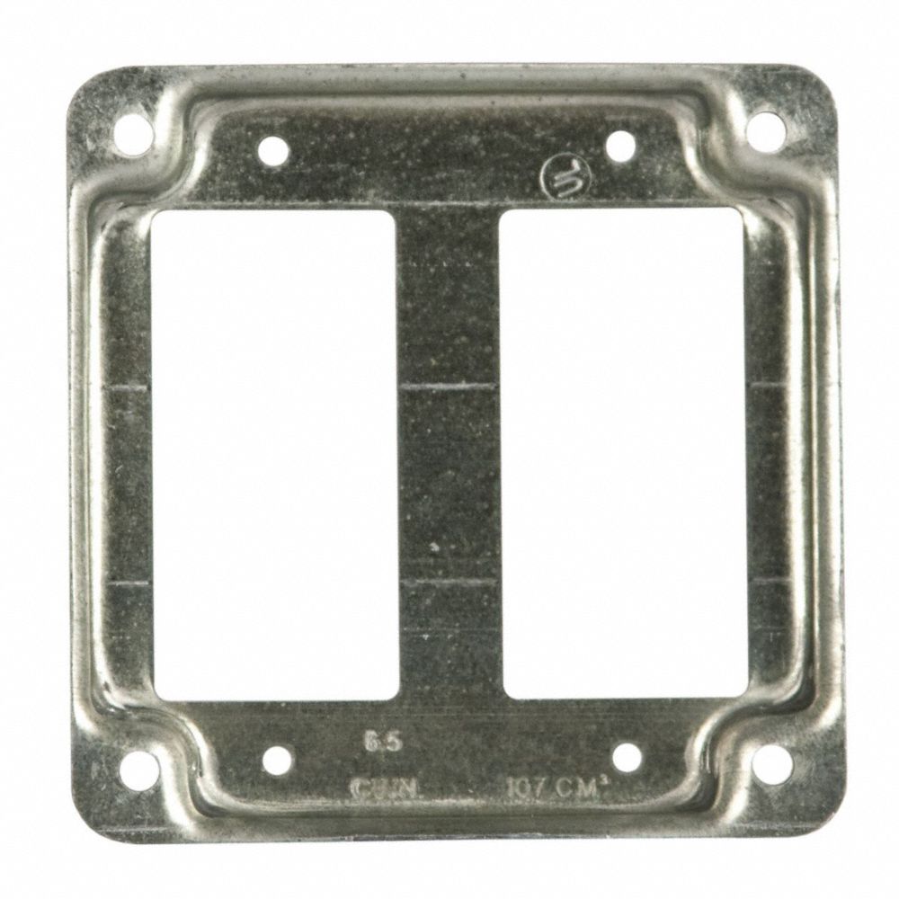 Electrical Box Cover, Square, GFCI, 2Gang
