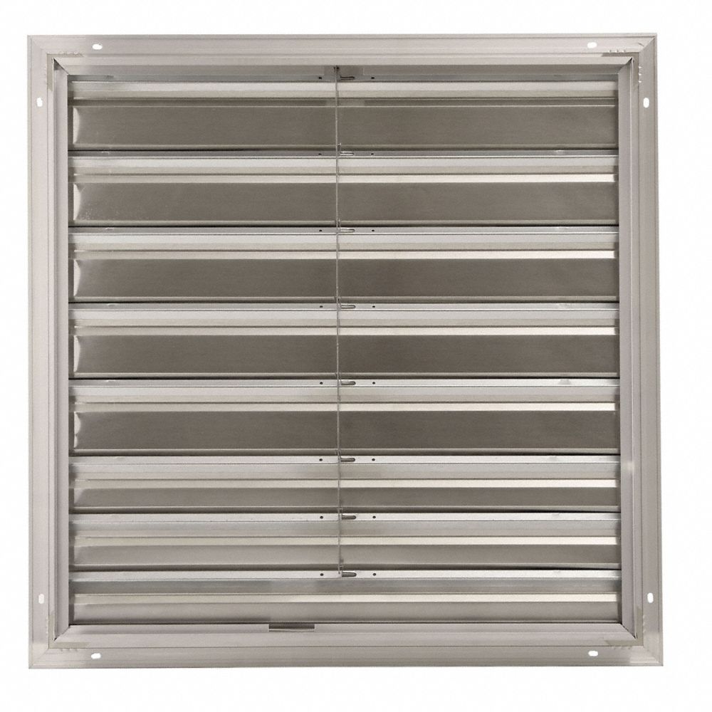 30 in Backdraft Damper / Wall Shutter, Front Flange