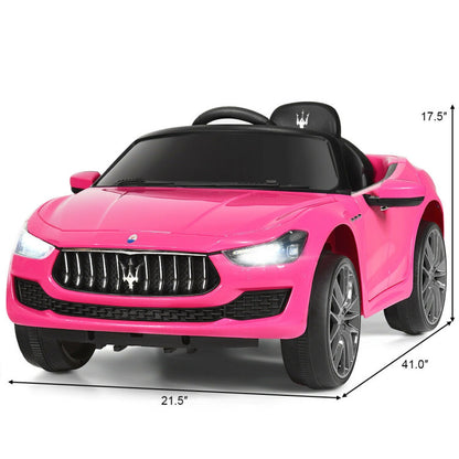 Costway 12 V Remote Control Maserati Licensed Kids Ride on Car