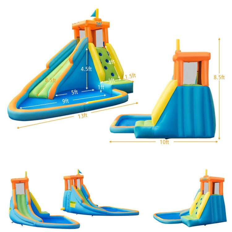 Inflatable Water Slide Kids Bounce House with Blower