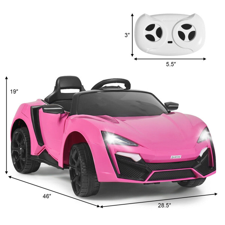 Costway 12V 2.4G RC Electric Vehicle with Lights