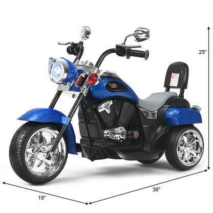 Costway 6V 3 Wheel Kids Motorcycle