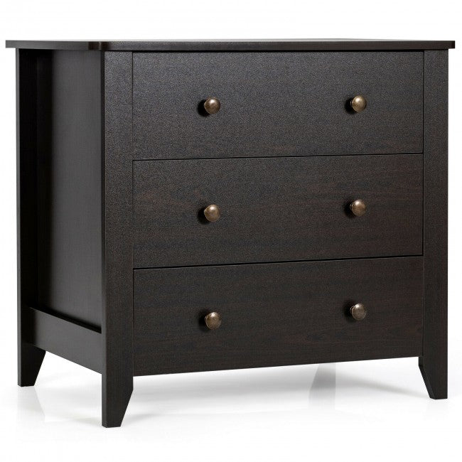 3 Drawer Dresser Chest of Drawers Bedside Table