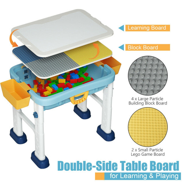 6 in 1 Kids Activity Table Set with Chair