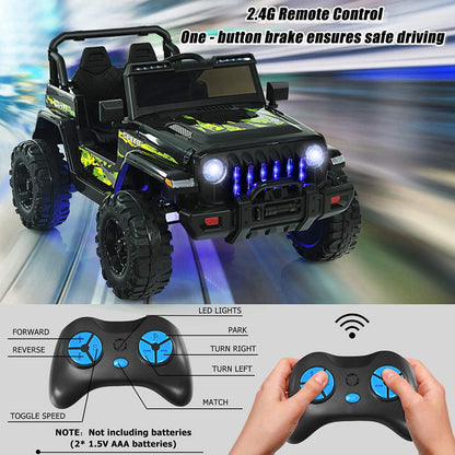 Costway 12V Kids Ride-on Jeep Car with 2.4G Remote Control