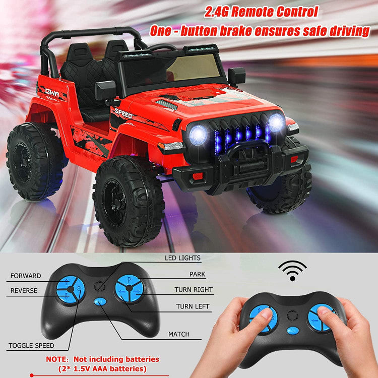 Costway 12V Kids Ride-on Jeep Car with 2.4G Remote Control