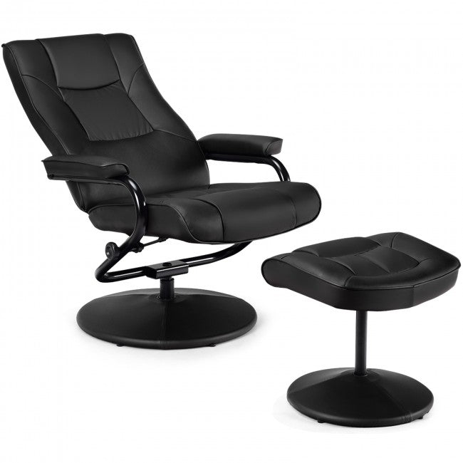 360° Swivel Recliner Chair with Ottoman