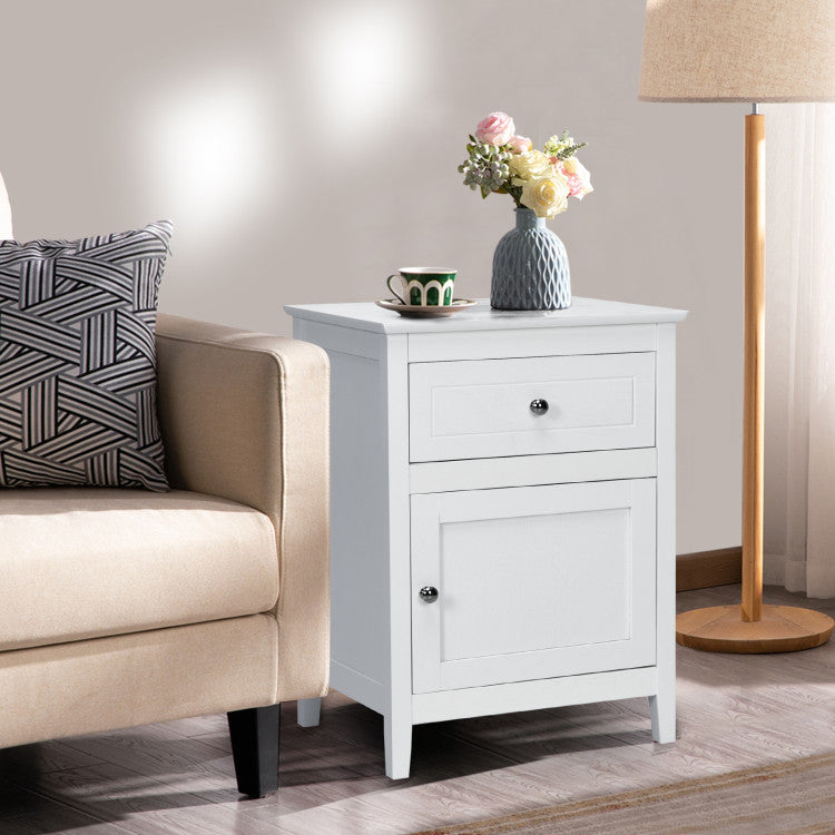 2-Tier Accent Table with Spacious Tabletop