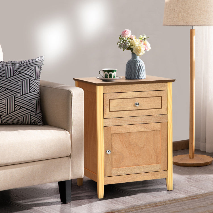 2-Tier Accent Table with Spacious Tabletop