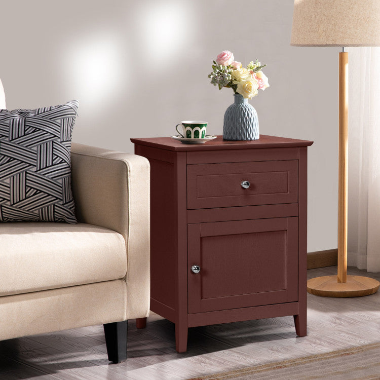 2-Tier Accent Table with Spacious Tabletop