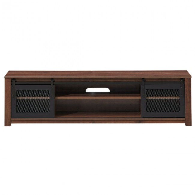 TV Stand Entertainment Center for TV's up to 65 Inch with Cable Management and Adjustable Shelf