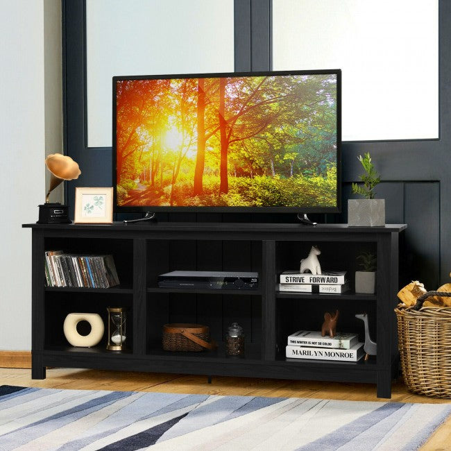 2-Tier 58 Inches TV Stand Entertainment Media Console Center