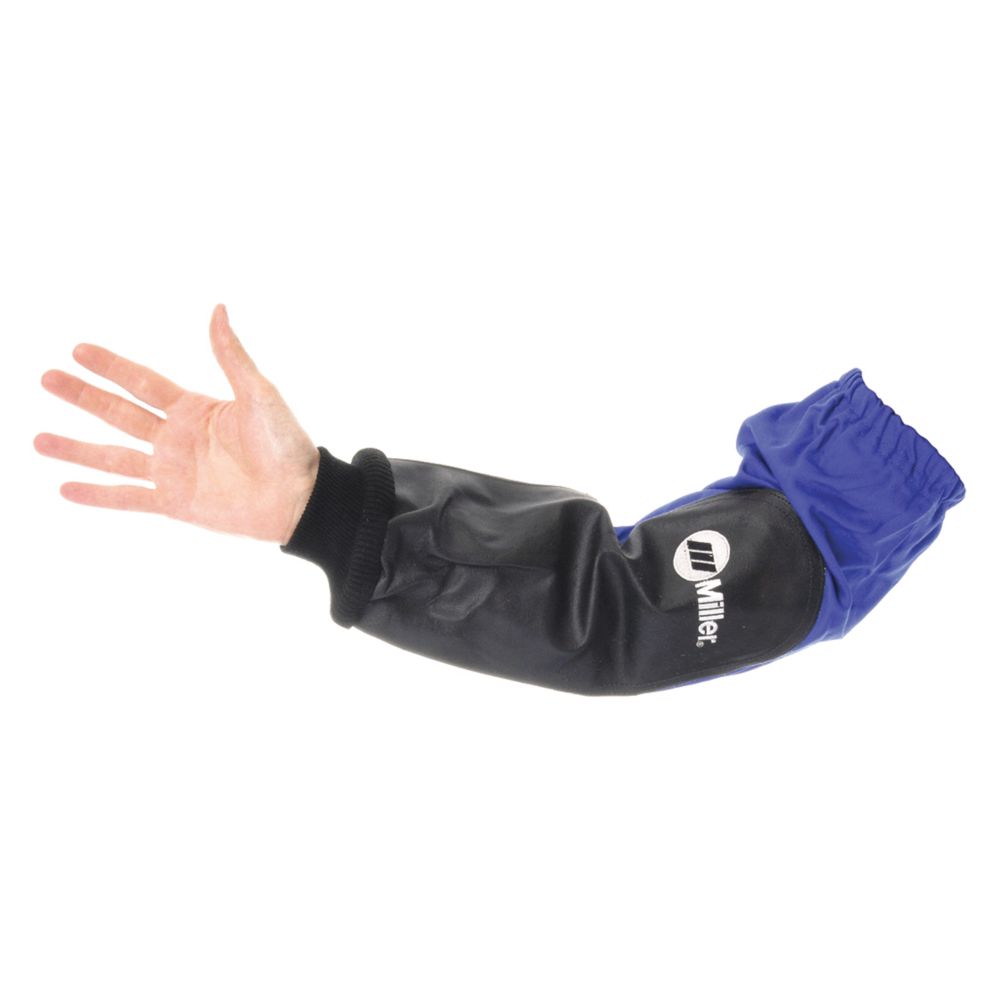 Flame Resistant Sleeve, Royal/Black Leather, Cotton
