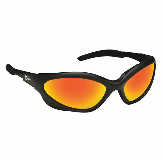 Welding Safety Glasses, Wraparound Shade 5.0 Polycarbonate Lens, Reflective, Scratch-Resistant