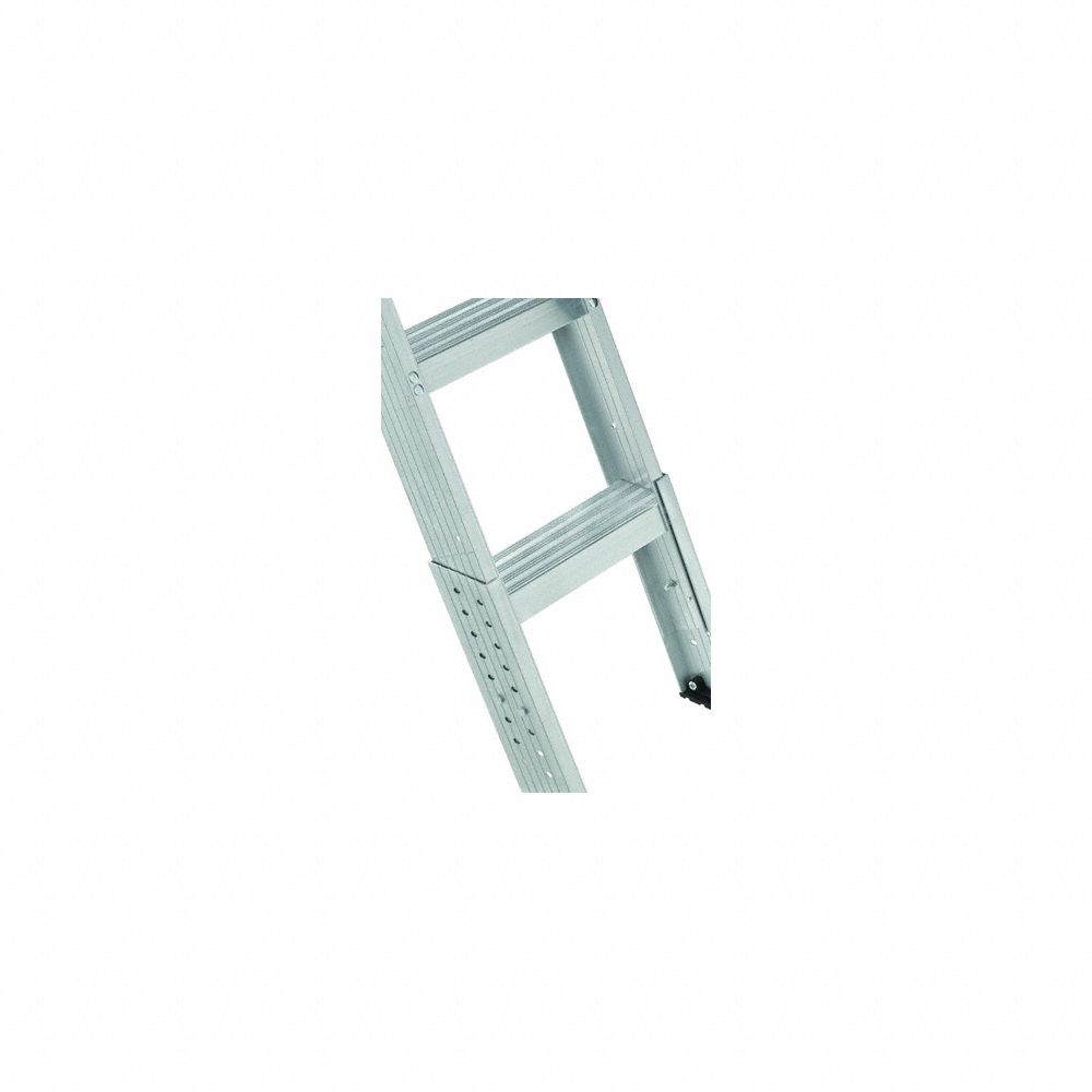 Attic Ladder, Aluminum, 7 ft. 7" to 10 ft. 1/4" Ceiling Height Range, 375 lb. Load Capacity