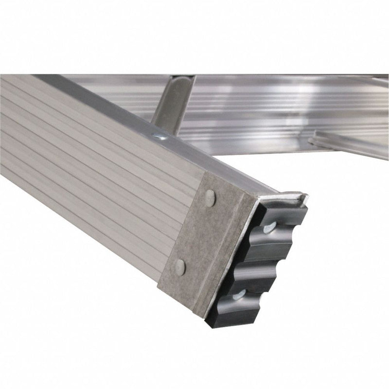 Werner 4 ft Aluminum Twin Stepladder, 300 lbs. Capacity