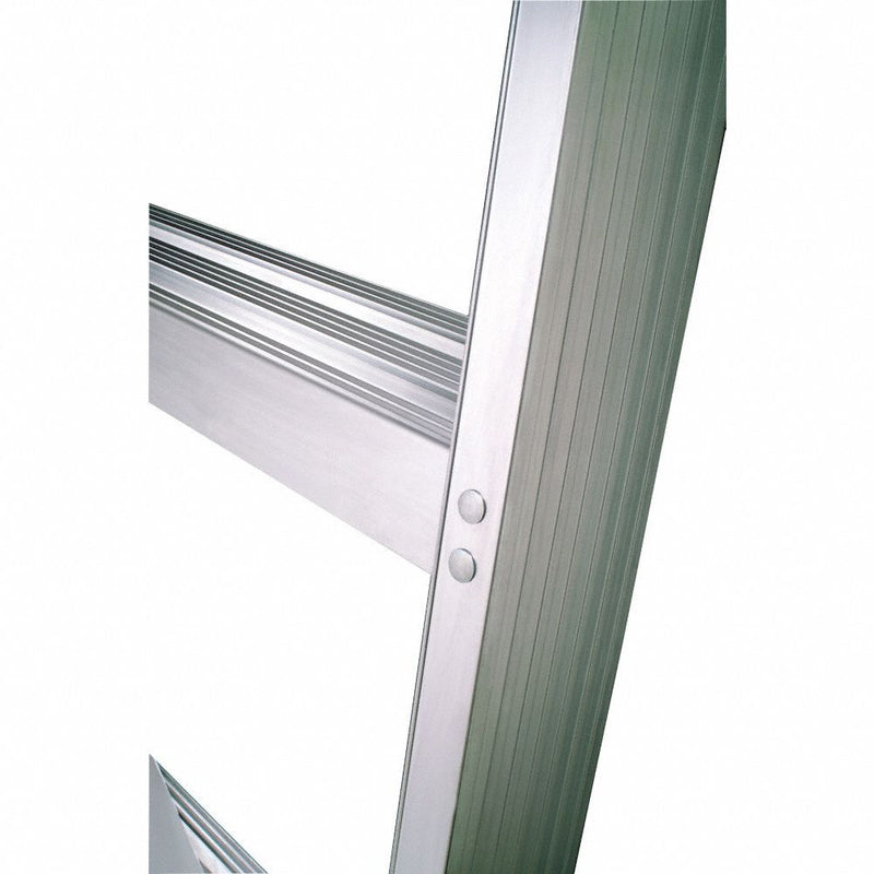 Werner 4 ft Aluminum Twin Stepladder, 300 lbs. Capacity