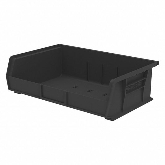 Akro-Mils 30255 AkroBins Plastic Storage Bin Hanging Stacking Containers, (11-Inch x 16-Inch x 5-Inch), Black