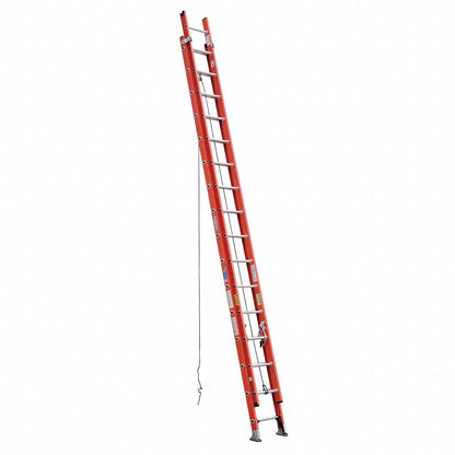 32 ft Fiberglass Extension Ladder, 300 lb Load Capacity