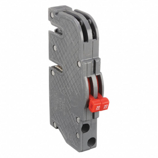 Miniature Circuit Breaker, 20/20 A, 120V AC, 1 Pole, Plug In Mounting Style, UBIZ Series