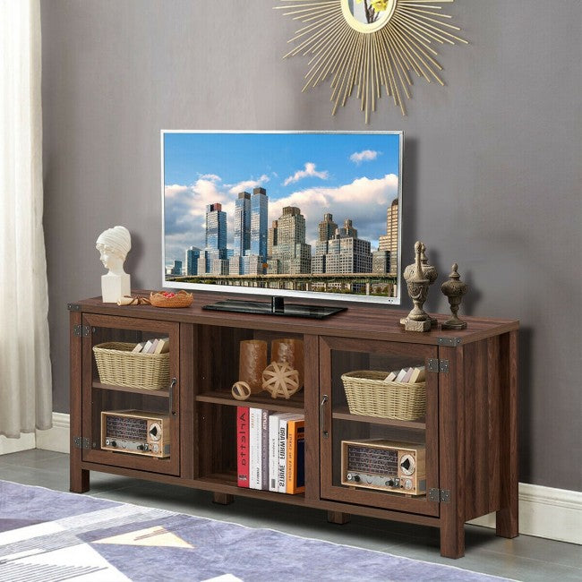 TV Stand Entertainment Center with Storage Cabinets