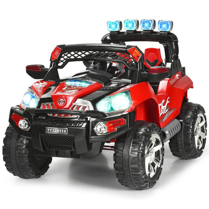 Costway 12 V Kids Ride-On SUV Car with Remote Control LED Lights