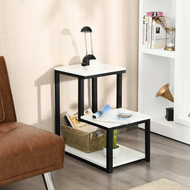 3-Tier Sofa Side Table Night Stand