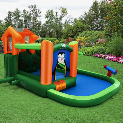 Inflatable Slide Bouncer and Water Park Bounce House Without Blower