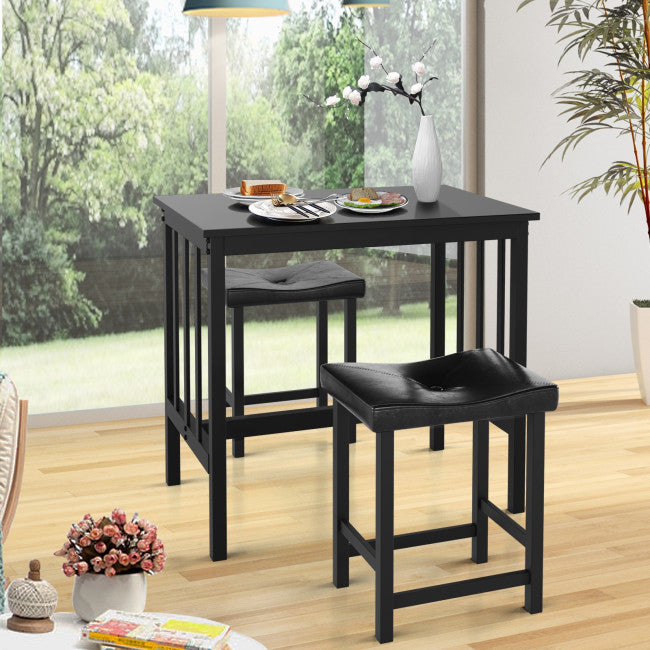 3 Pcs Modern Counter Height Dining Set