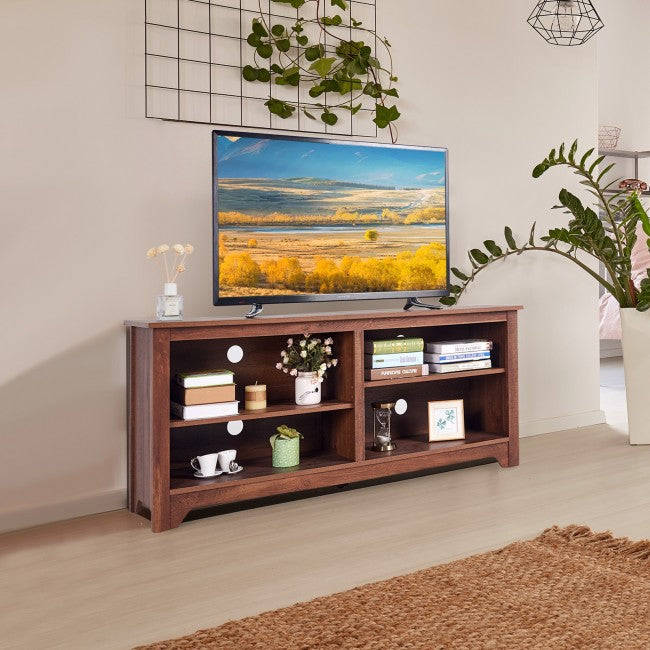 58 Inch Entertainment Media Center Wood Storage TV Stand