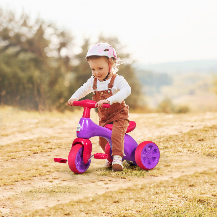 Costway Kids Riding Balance Bike with Sound and Storage Box