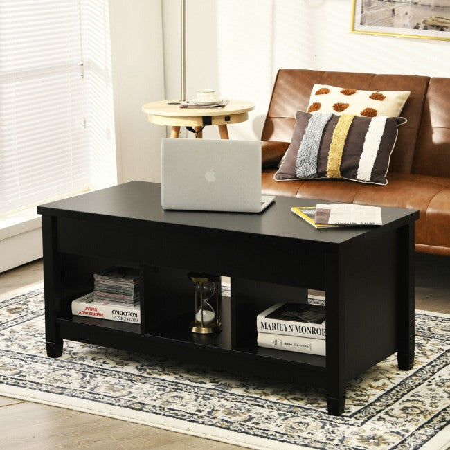Lift Top Coffee Table with Hidden Storage Compartment