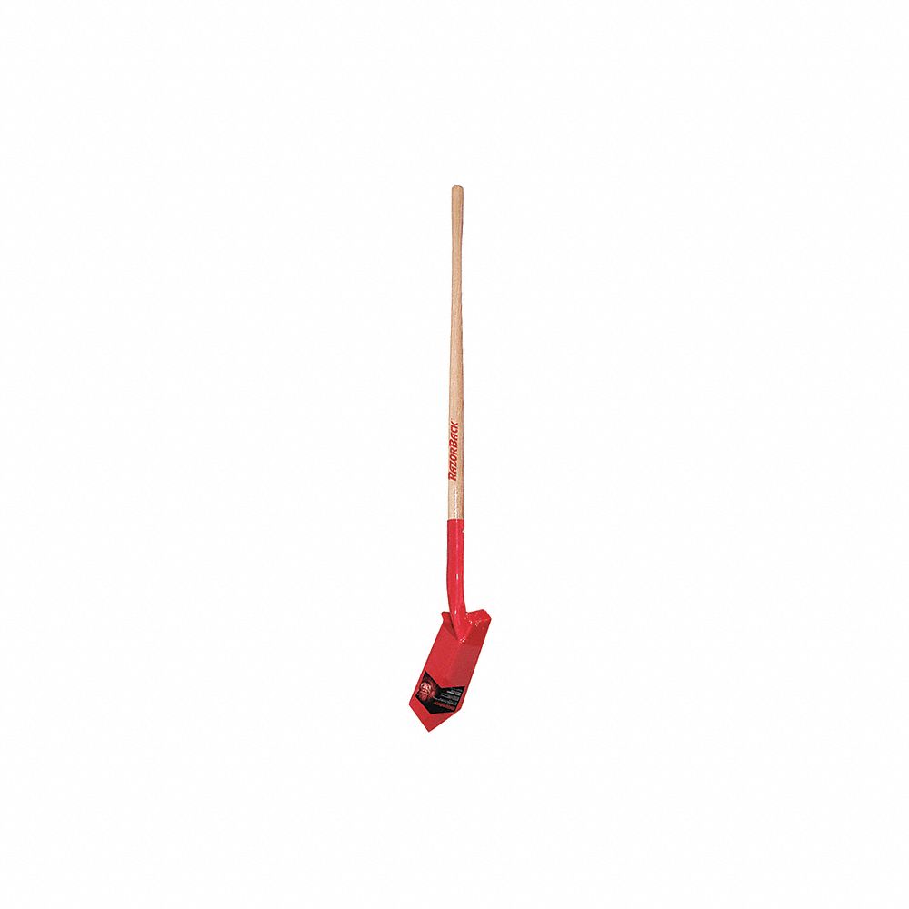 Trenching Shovel, 48" Handle L, 5" Blade W