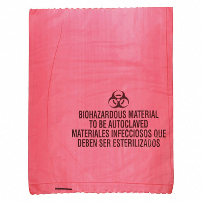 Biohazard Bags, 2 gal., Red, PK1000