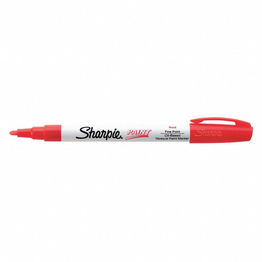 Paint Marker, Fine Point, Red, PK12