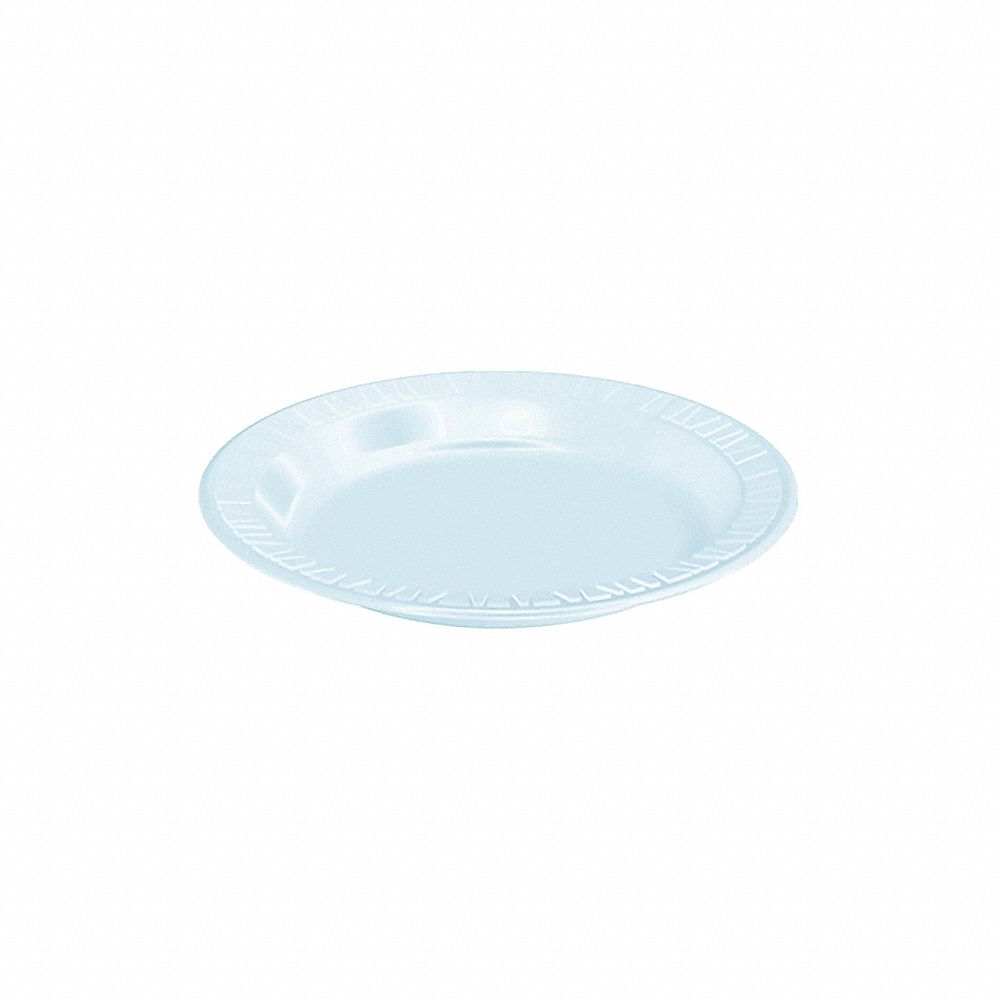 Disposable Plate, 6", White, PK1000