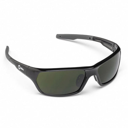 Polarized Safety Glasses, Wraparound Green Polycarbonate Lens, Anti-Fog