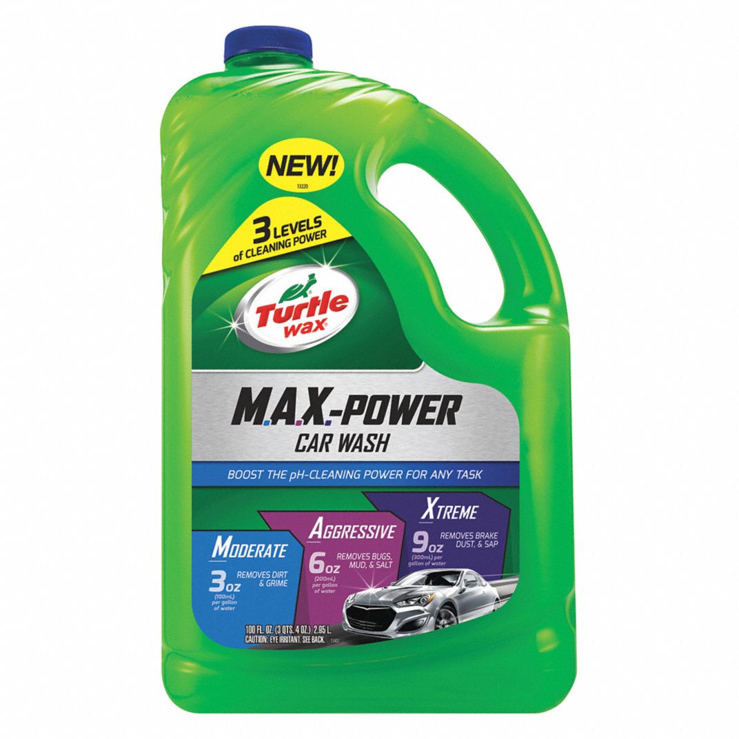 100 Oz. Power Car Wash Bottle, Green, Concentrated - Milagru Store