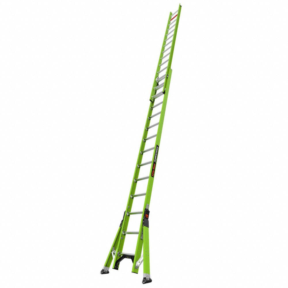 28 ft Fiberglass Extension Ladder, 300 lb Load Capacity