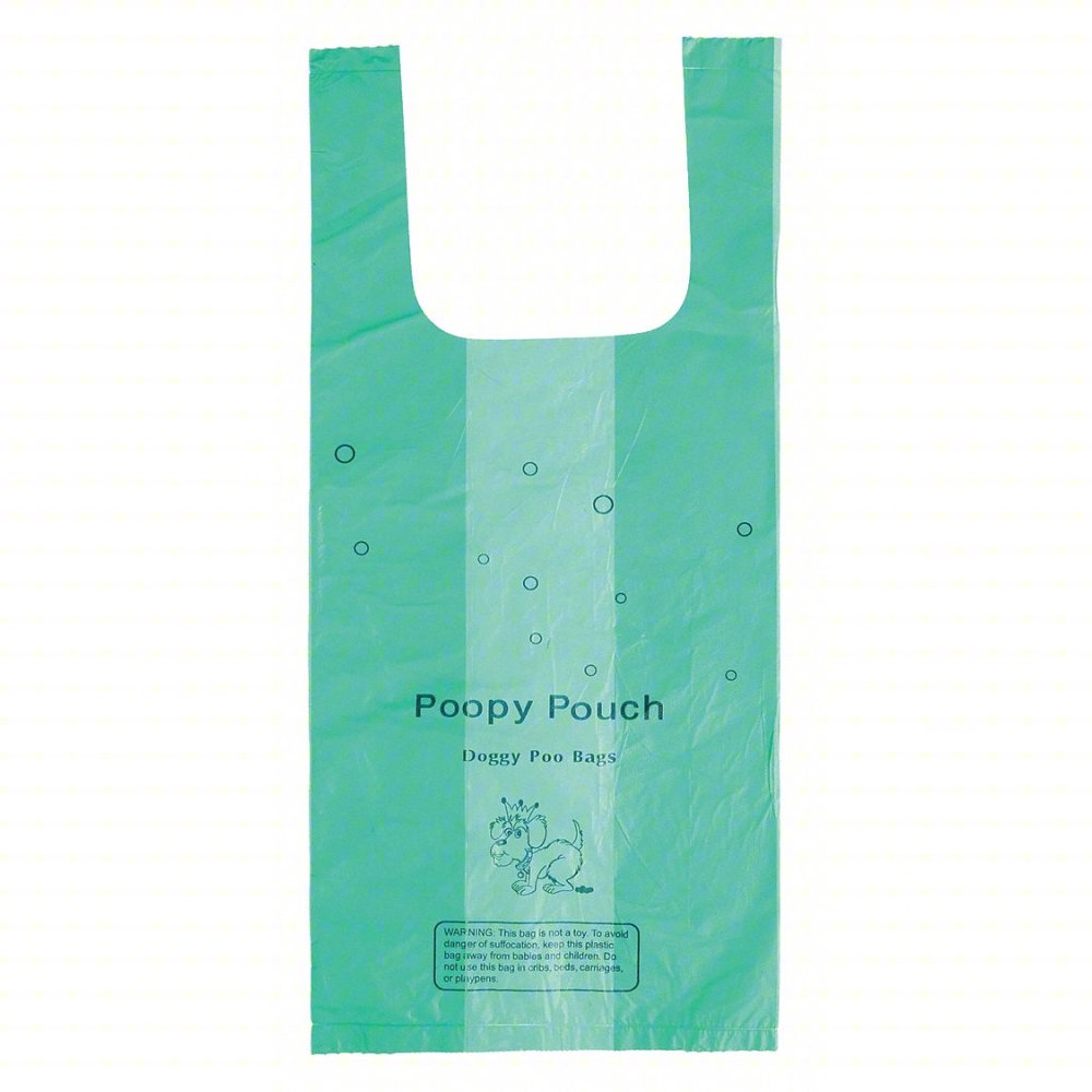 Poopy Pouch 0.75 gal. Green Trash Can