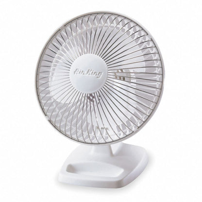 6" Table & Floor Fan, Non-Oscillating, 2 Speeds, 120VAC, Tilting Head