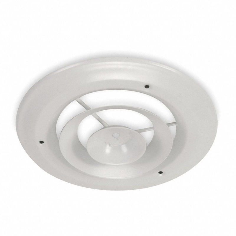 10 in Round Step-Down Ceiling Diffuser, White