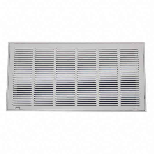 Filtered Return Air Grille , 14 X 30 , White , Steel