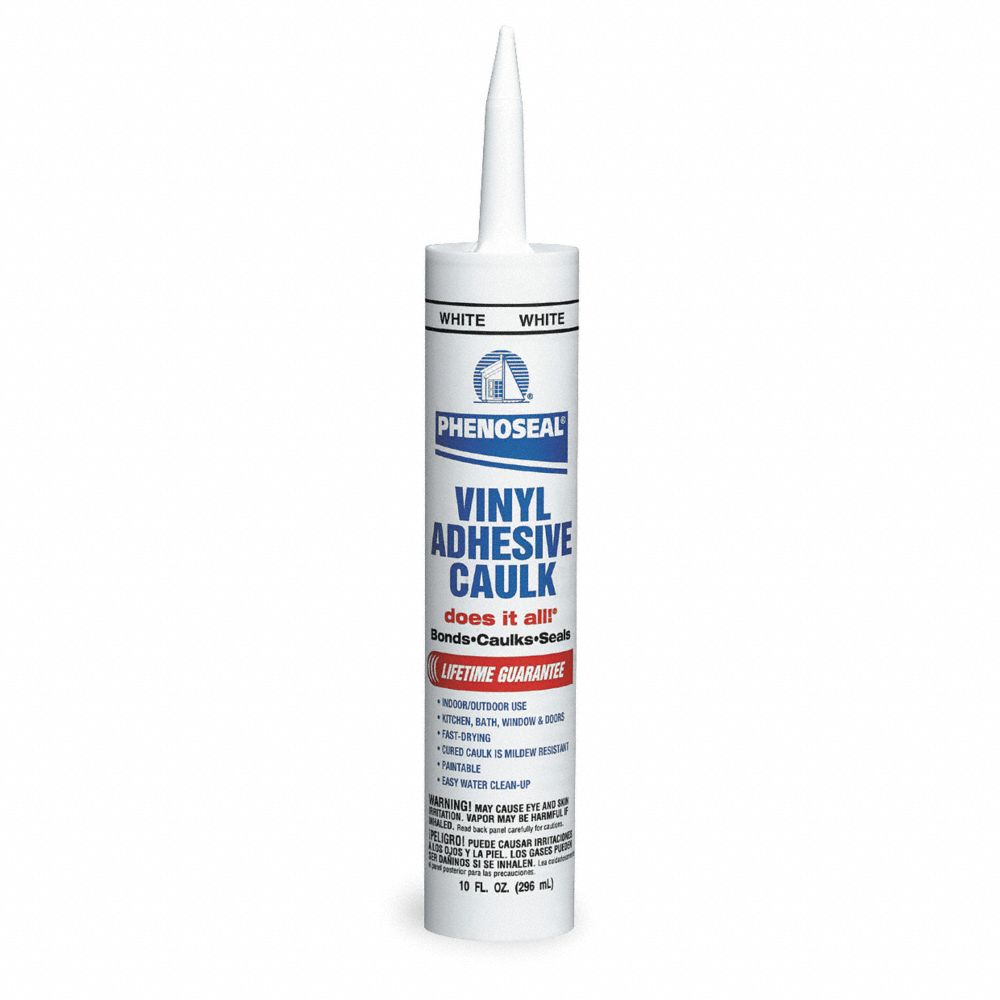 DAP Caulk, 10 oz, Cartridge, White, Water Base