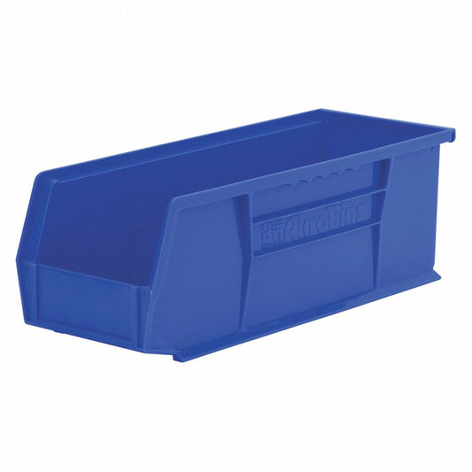 Akro-Mils 30234 AkroBins Plastic Storage Bin Hanging Stacking Containers, (15-Inch x 5-Inch x 5-Inch), Blue