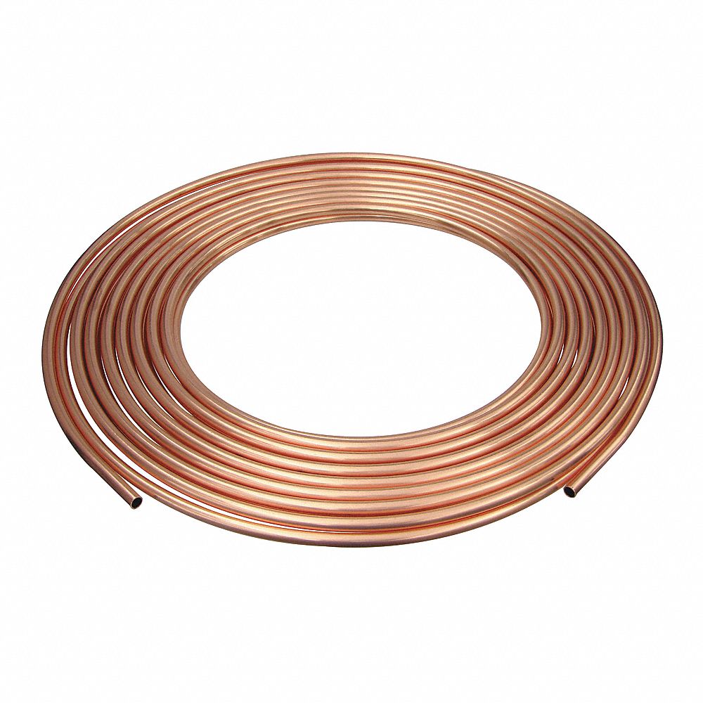 Coil Copper Tubing, 5/8 in Outside Dia, 100 ft Length, Type ACR